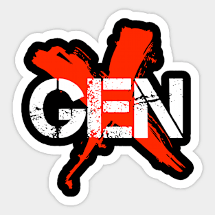 Gen X Babysitters Sticker